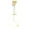 Cwi Lighting Hoops 2 Light LED Chandelier With Satin Gold Finish 1273P40-2-602-RC - alternate 4